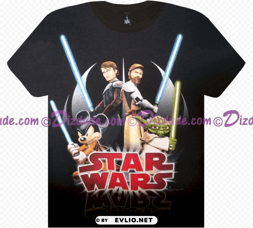 star wars clone wars t shirt PNG transparent elements complete package