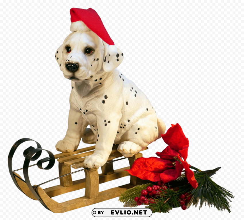 Christmas Dog Clean Background Isolated PNG Icon