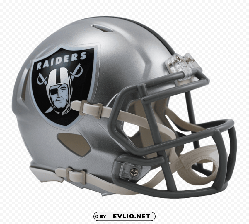 PNG image of oakland raiders helmet PNG Graphic Isolated on Clear Background with a clear background - Image ID c82d0503