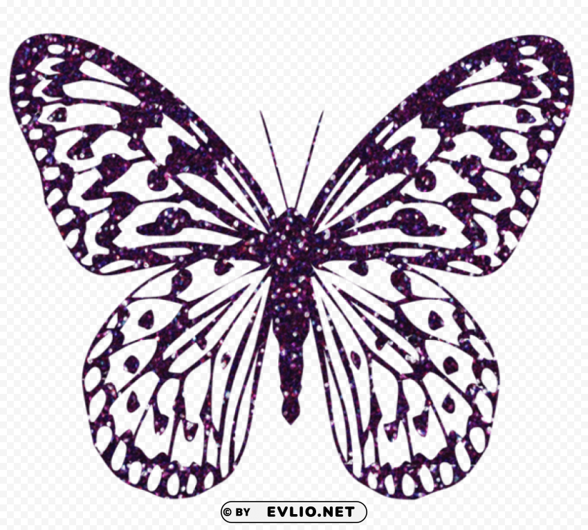 purple decorative butterfly PNG images with transparent canvas variety