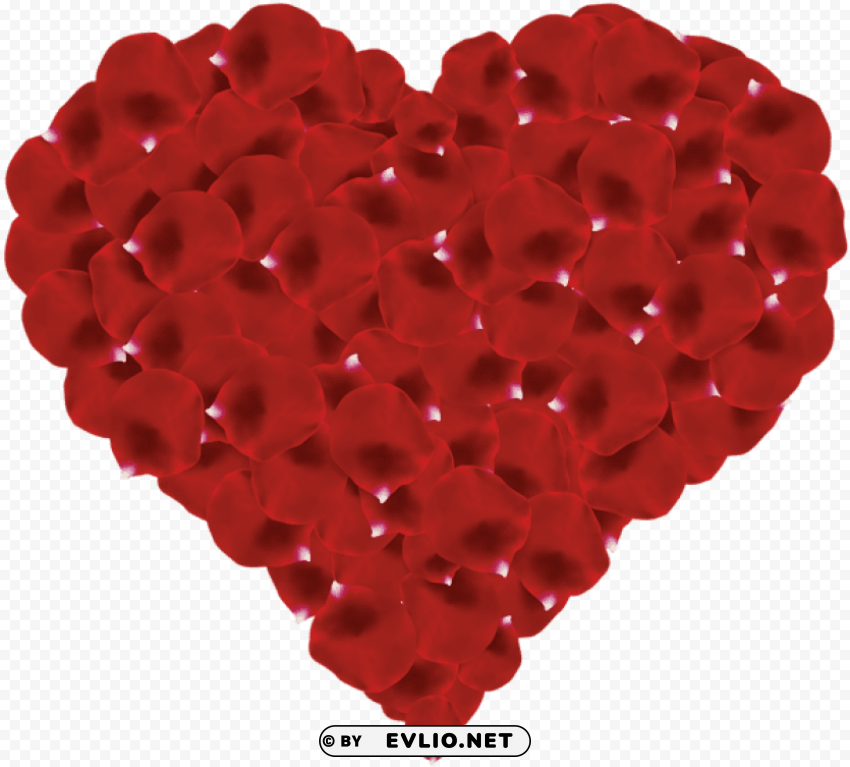 rose petals heart Isolated Subject in HighQuality Transparent PNG