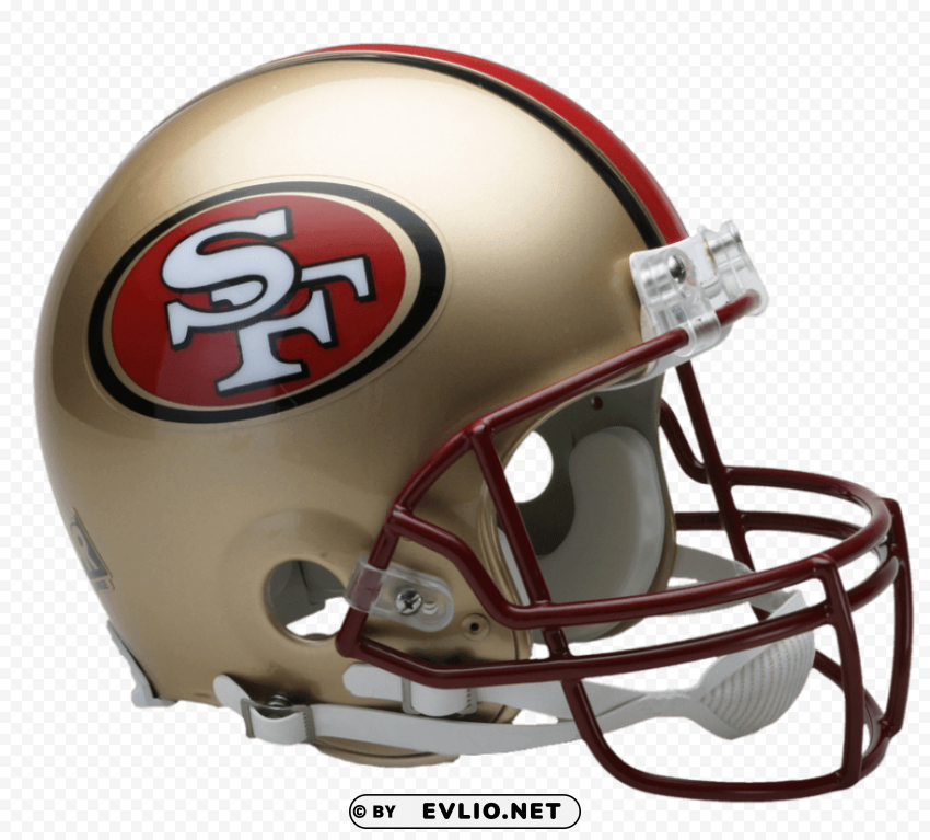 san francisco 49ers helmet PNG Graphic with Transparent Isolation