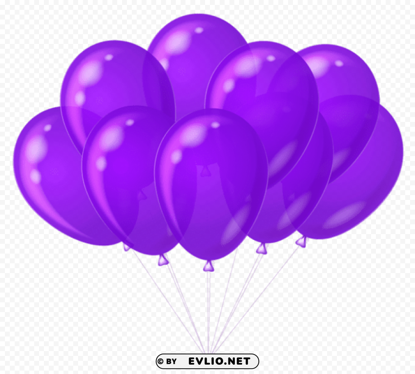  purple balloons PNG images with transparent canvas comprehensive compilation
