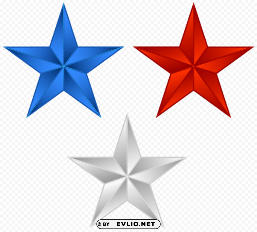 america stars Transparent Background Isolated PNG Figure