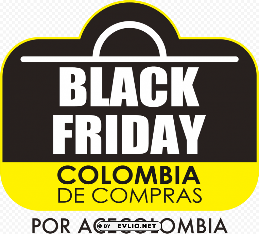 Black Friday Sign Clear Background Isolated PNG Graphic