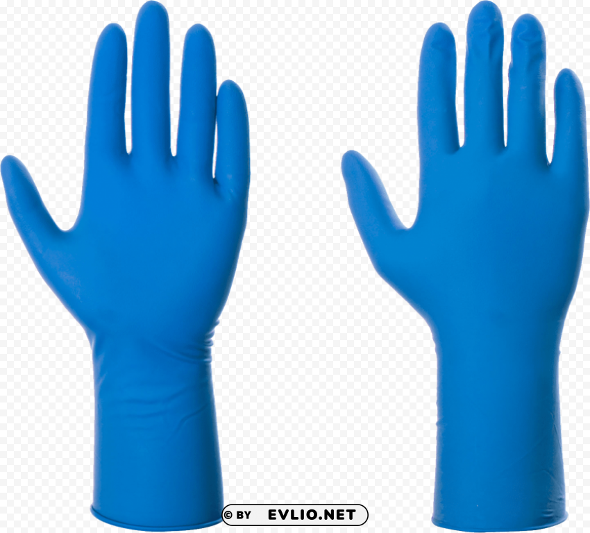blue gloves PNG graphics with clear alpha channel
