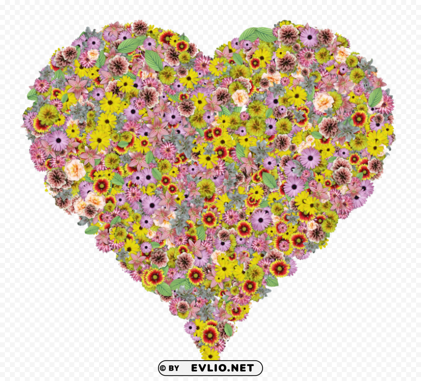 flower heart HighResolution PNG Isolated Illustration