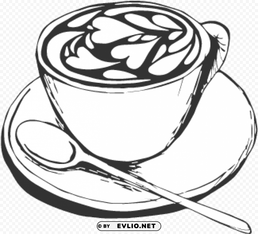 coffee cup drawing PNG Image with Clear Isolated Object PNG transparent with Clear Background ID 4ba309cf