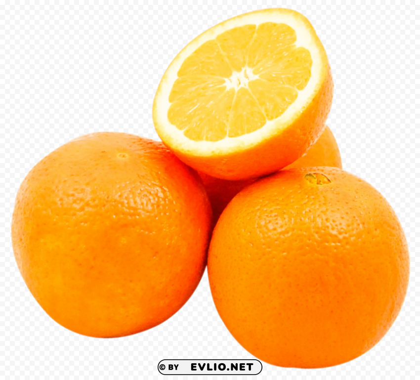 Ripe Orange PNG Image Isolated with Clear Transparency
