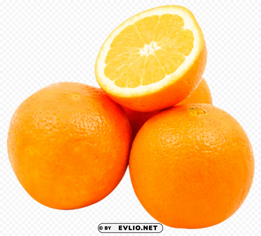 Ripe Orange PNG Image Isolated With Clear Transparency