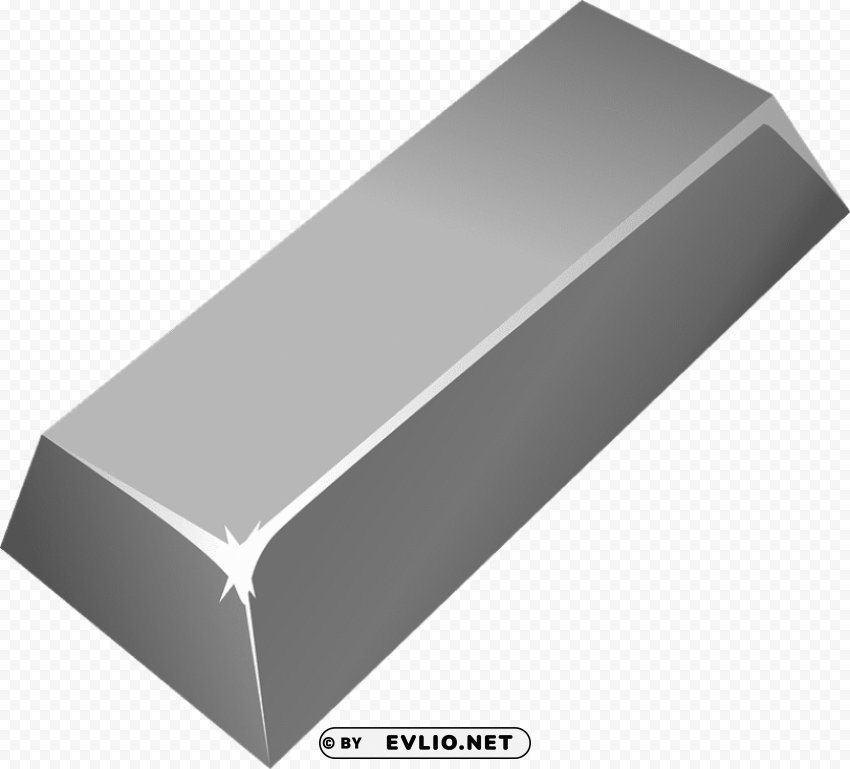 silver bar PNG Graphic Isolated with Clarity