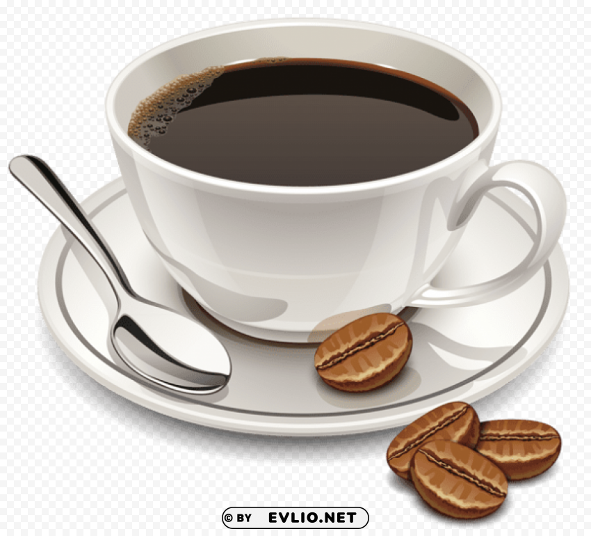 cup of coffee vector Transparent PNG Isolated Item