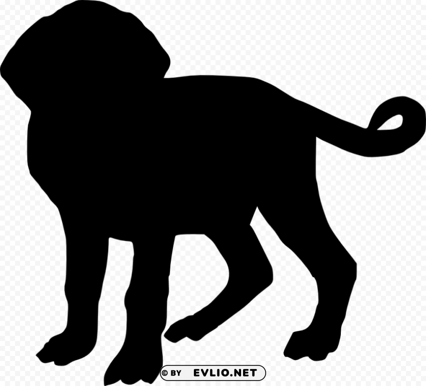 dog silhouette PNG for blog use