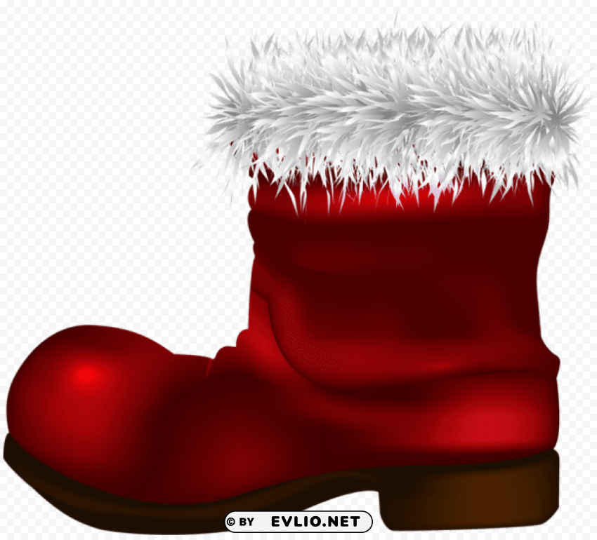 santa claus boot PNG with Isolated Transparency