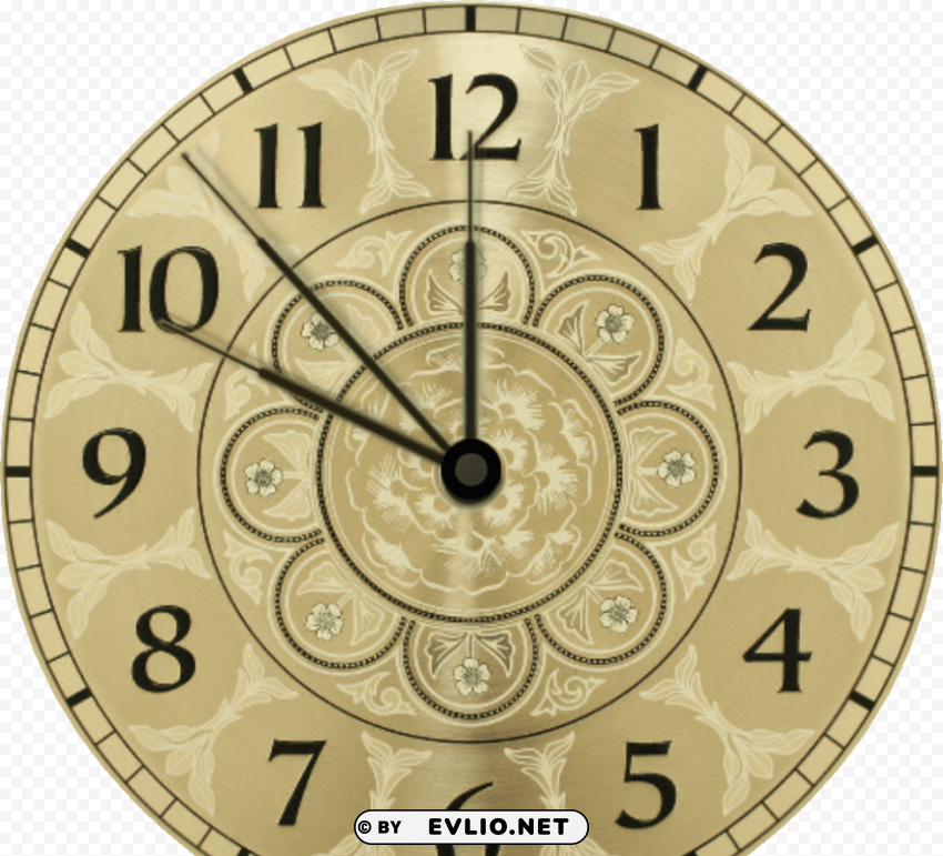 antique clock for moto Transparent Cutout PNG Isolated Element