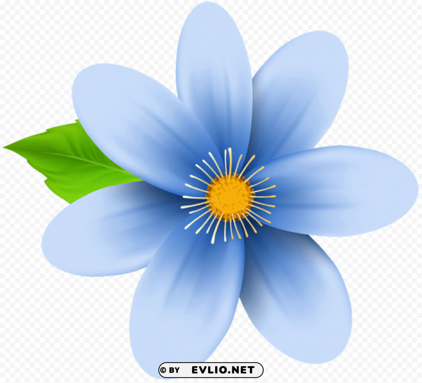 Blue Flower PNG Design