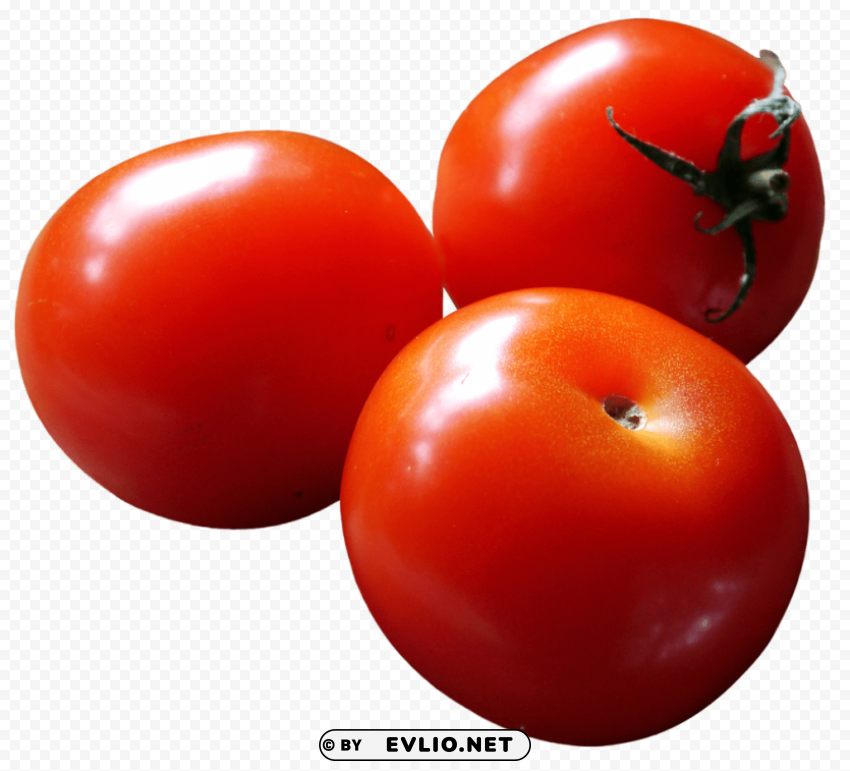 close-up of fresh tomatoes PNG clip art transparent background