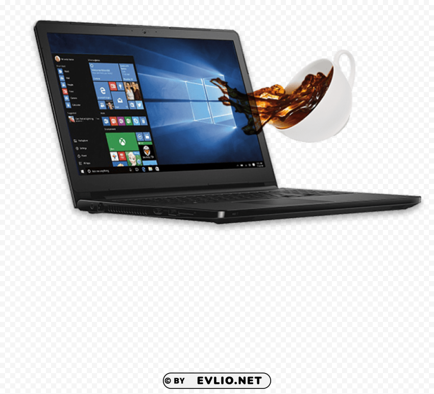 Dell Laptop Isolated Design In Transparent Background PNG