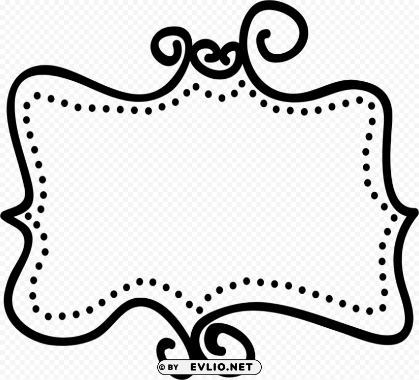 doodle frame Isolated Graphic with Transparent Background PNG