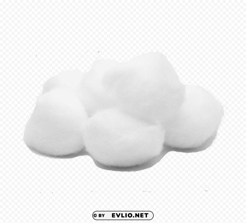 Cotton Ball Isolated Subject In Clear Transparent PNG