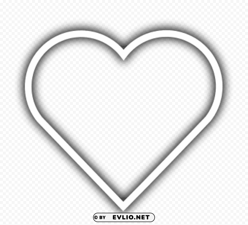 heart outline glowing Clear PNG graphics