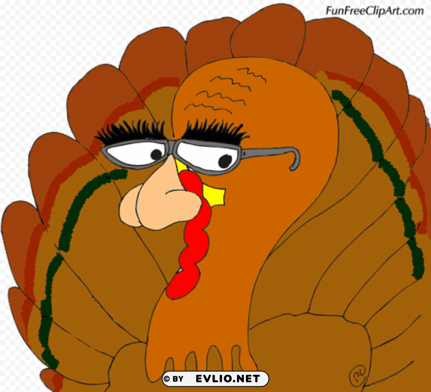 thanksgiving turkey with glasses Free PNG images with transparent backgrounds PNG transparent with Clear Background ID 3002c536