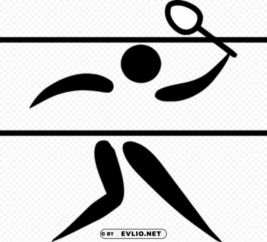 badminton olympic pictogram Isolated Item with Clear Background PNG PNG transparent with Clear Background ID 4dfbf563