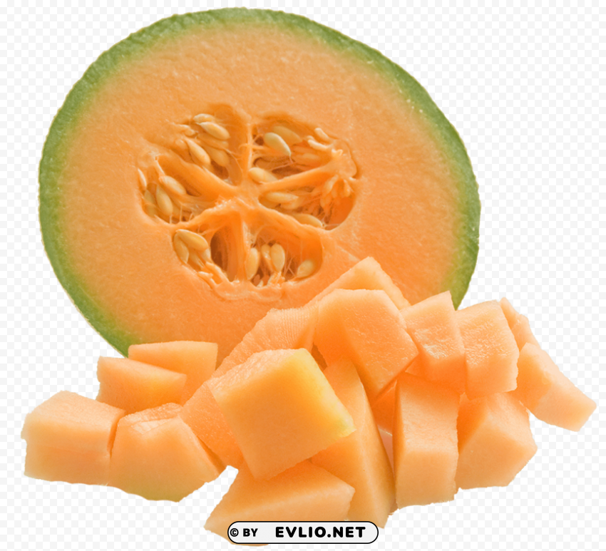 cantaloupe melon PNG transparent stock images