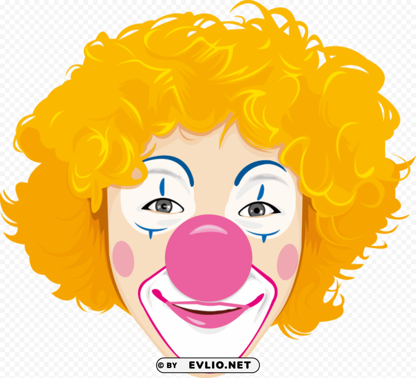clown's CleanCut Background Isolated PNG Graphic