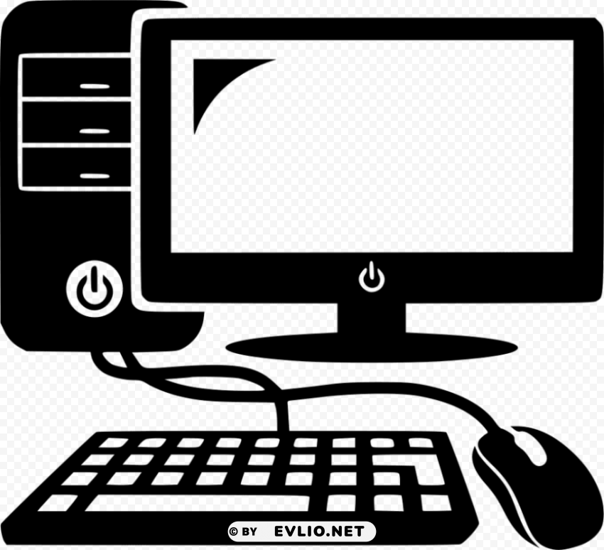 computer keyboard and mouse icon PNG design elements