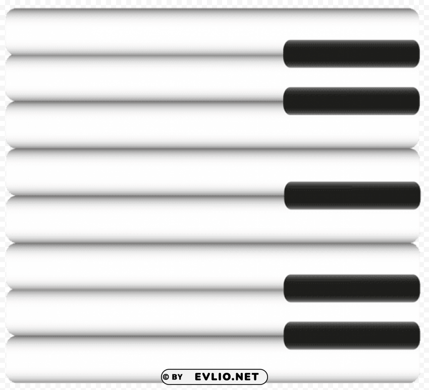 piano keys PNG for Photoshop