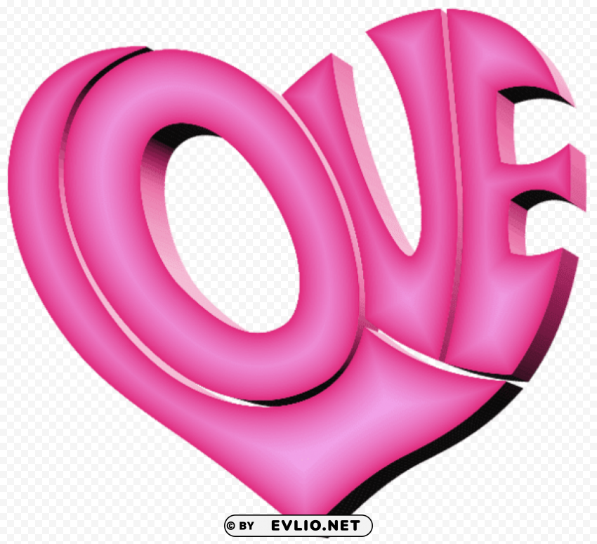 pink love heart PNG images without BG png images background -  image ID is 5eff85ad