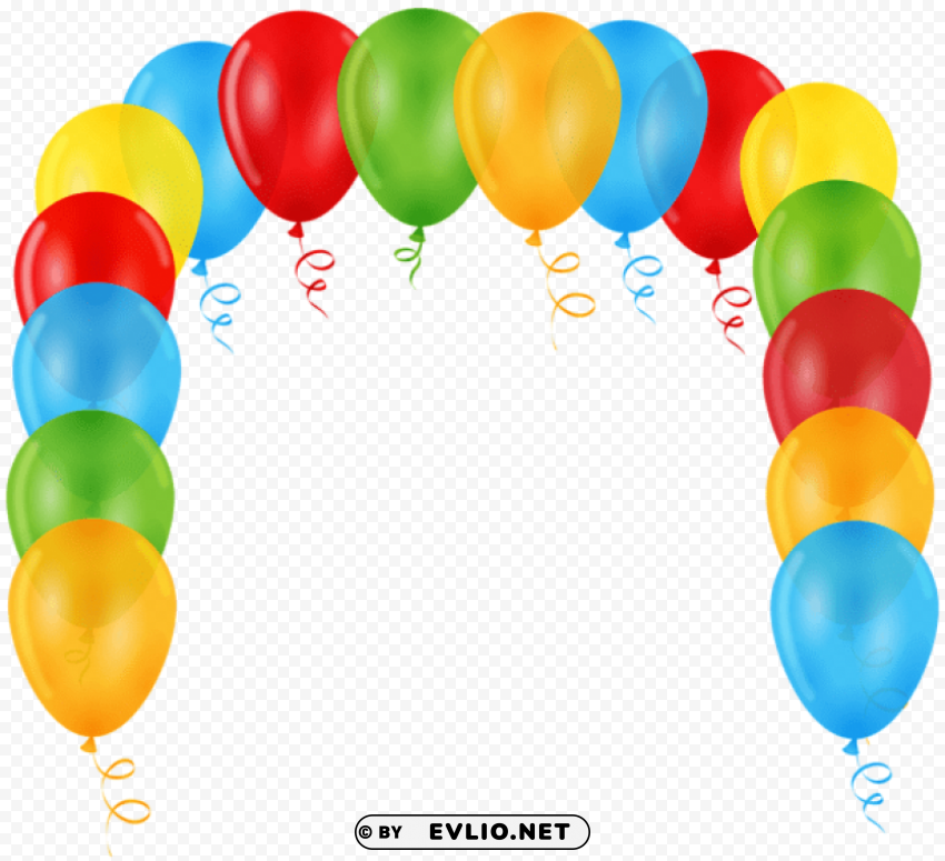 balloon arch transparent PNG Isolated Object with Clarity