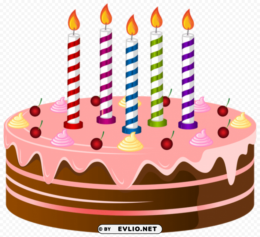 birthday cake Clear Background PNG Isolated Item