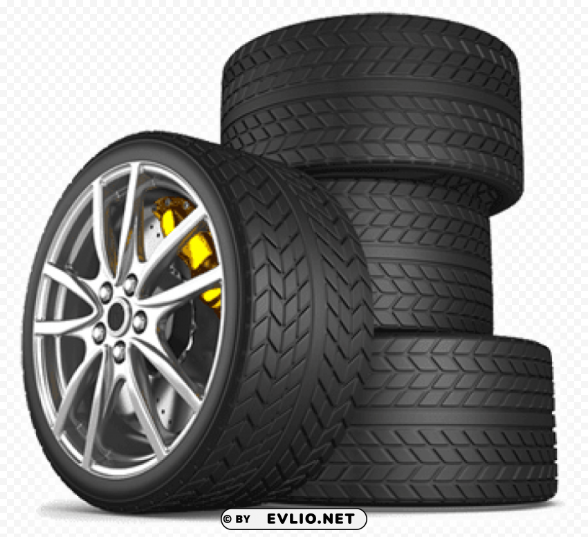 stack of tyres Transparent PNG picture