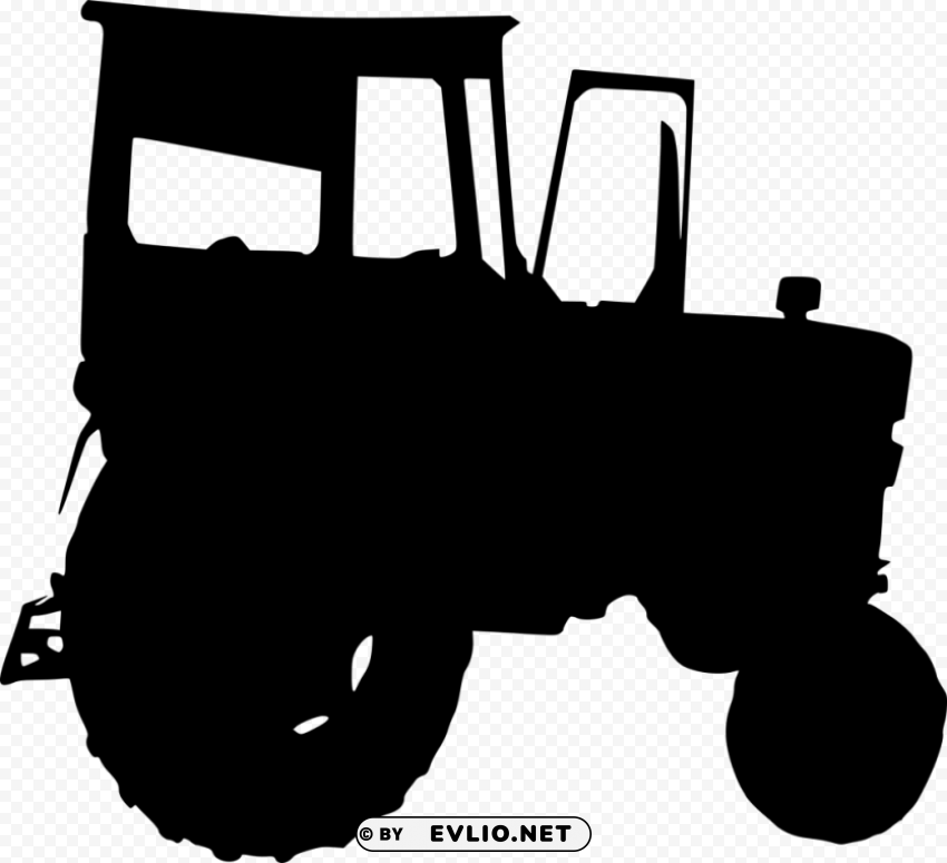 Tractor Silhouette PNG images with alpha channel diverse selection