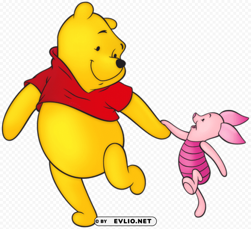 winnie the pooh and piglet Free PNG images with alpha channel compilation