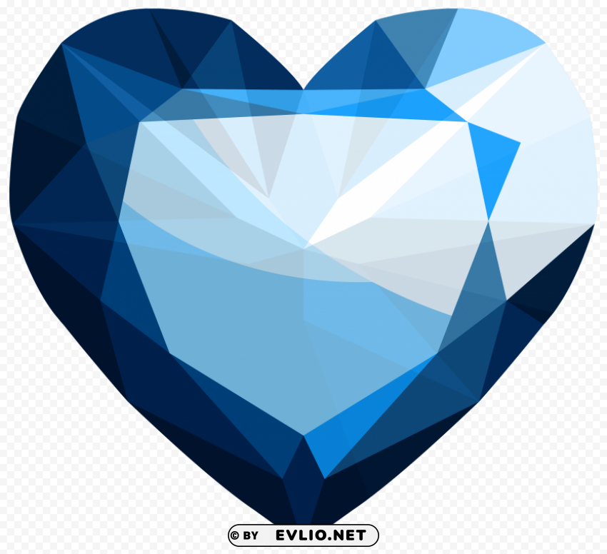 sapphire heart PNG images without watermarks