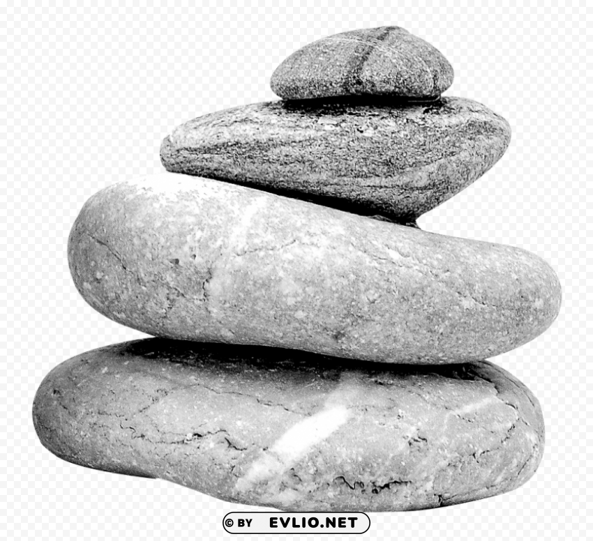 Spa Stones Transparent PNG Isolated Subject