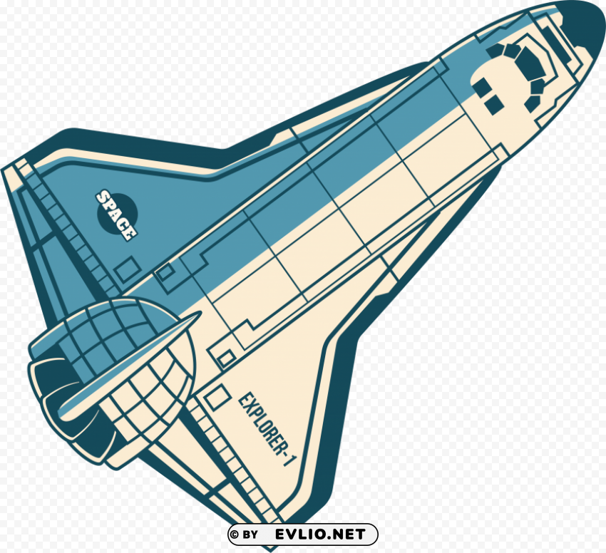Space Battleship Transparent PNG Isolated Design Element