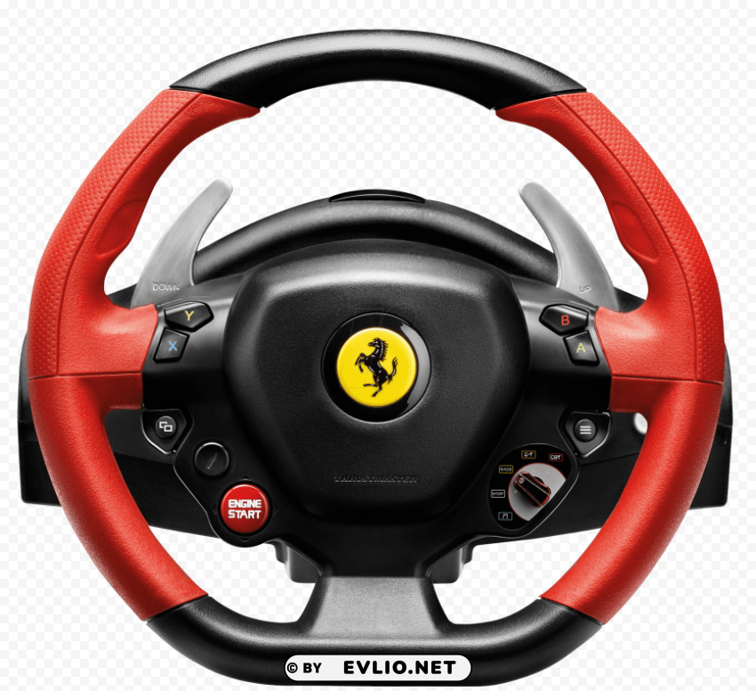 steering wheel red Isolated Illustration in HighQuality Transparent PNG