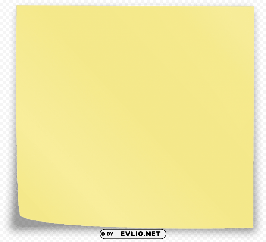 yellow sticky notes Isolated Subject with Transparent PNG clipart png photo - 2ee79a0b
