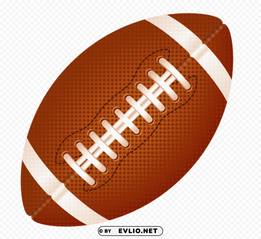 american football ball clipart Isolated Element with Clear Background PNG