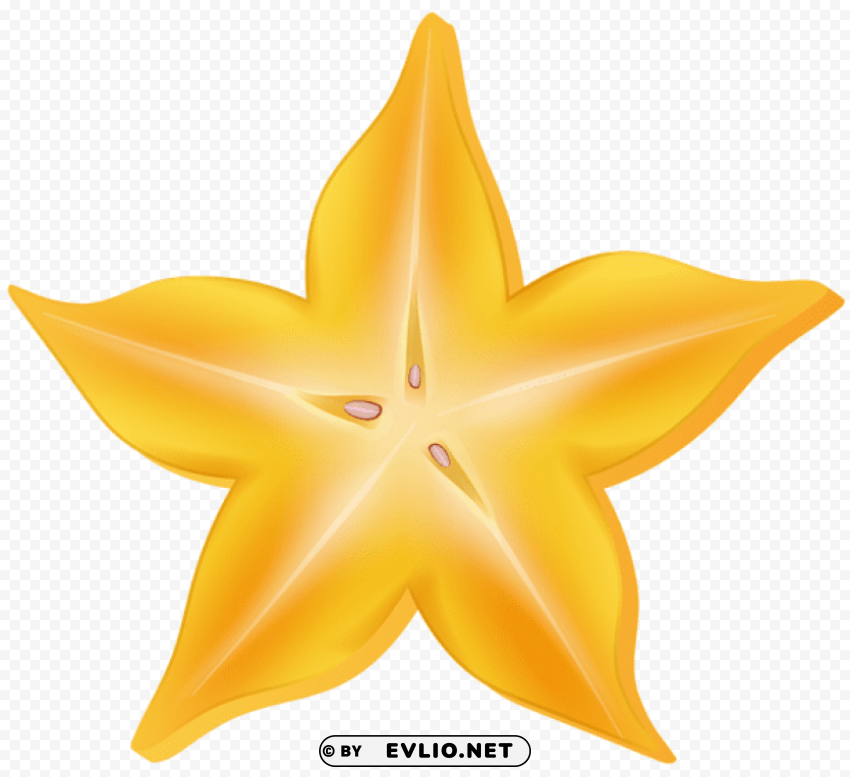 carambola star fruit Transparent PNG Isolation of Item