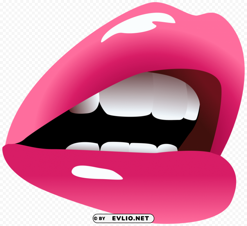 mouth pink image Transparent pics