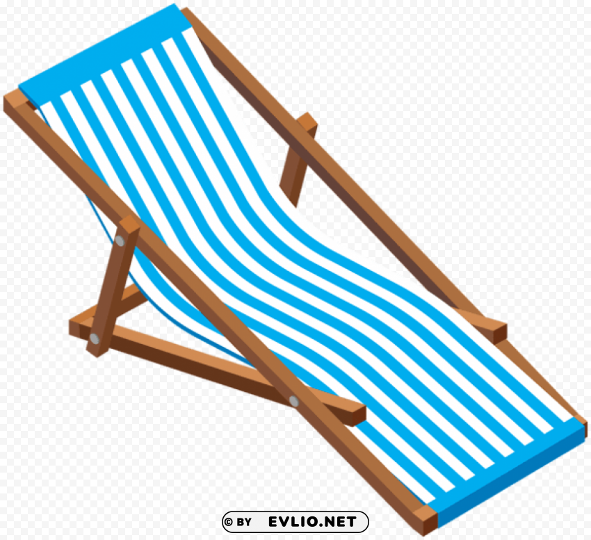 transparent beach lounge chair Clean Background Isolated PNG Graphic Detail