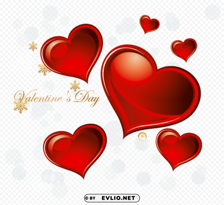 valentines day hearts decoration Isolated Object in HighQuality Transparent PNG