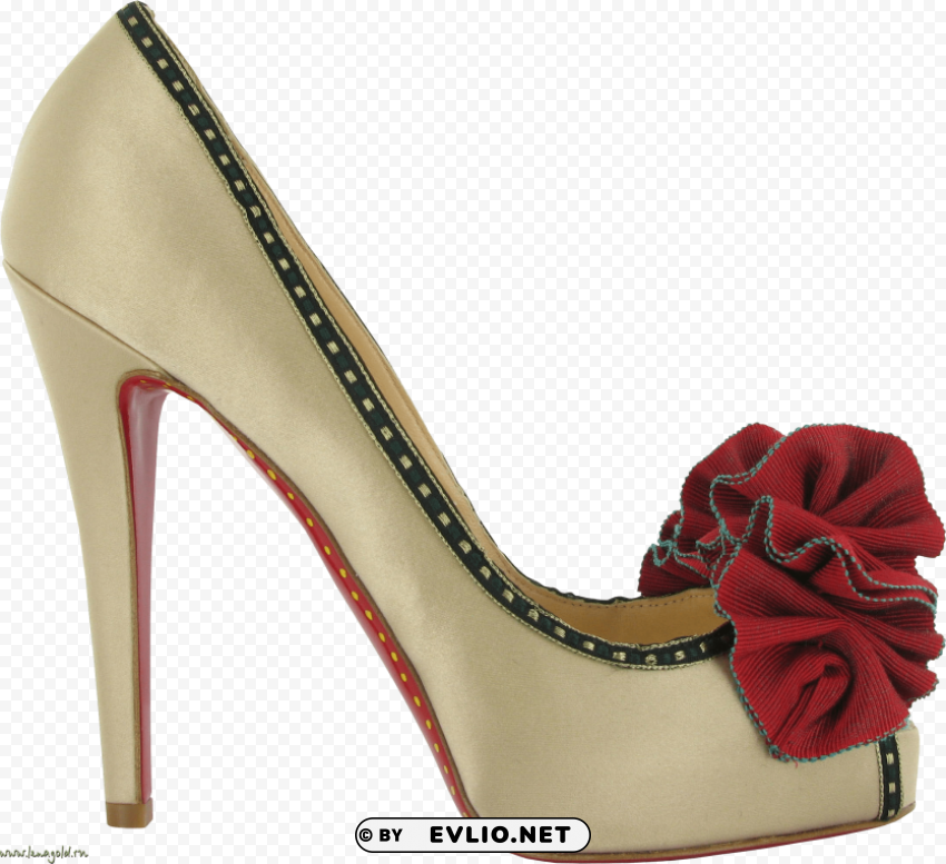 white women shoe PNG files with transparent backdrop