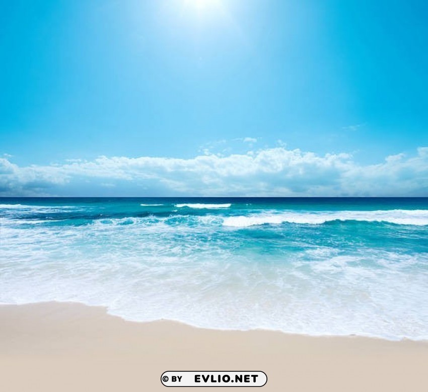 sea beach Isolated Artwork in Transparent PNG Format