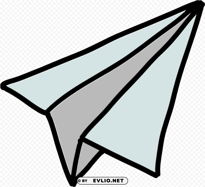 white paper plane PNG images with transparent canvas
